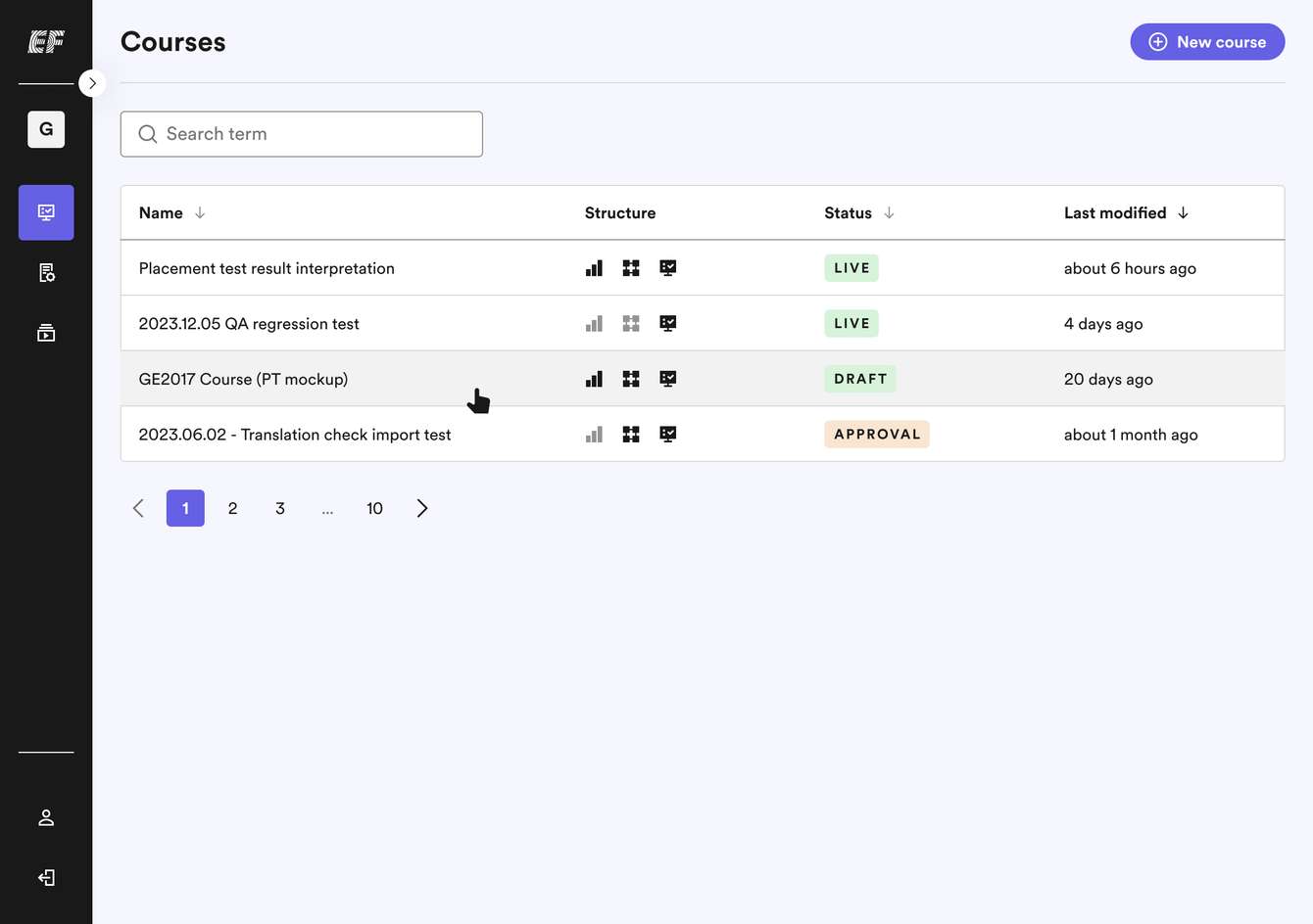 Catalyst Editor courses